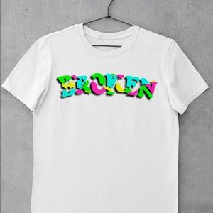 “Broken”  Multicolored Mood Tshirts